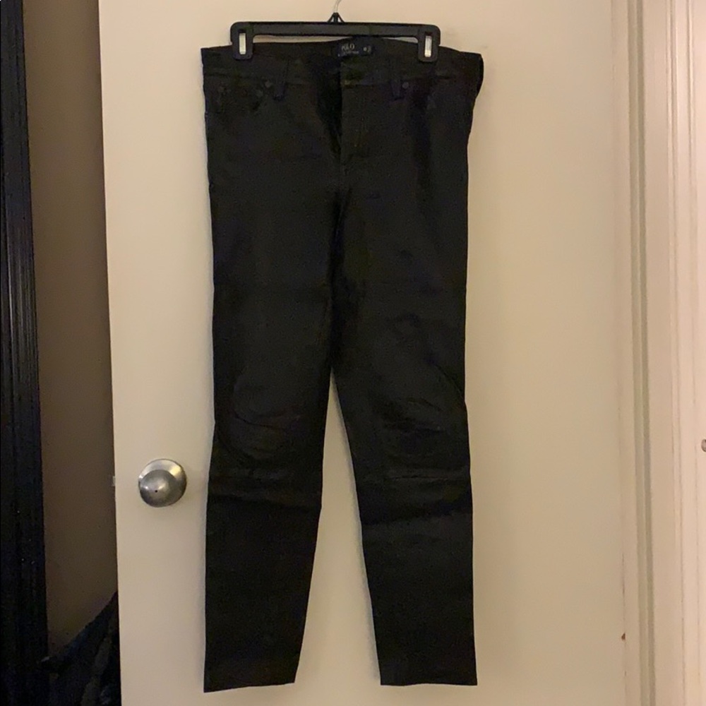 Polo Ralph Lauren Leather Jean Size 10